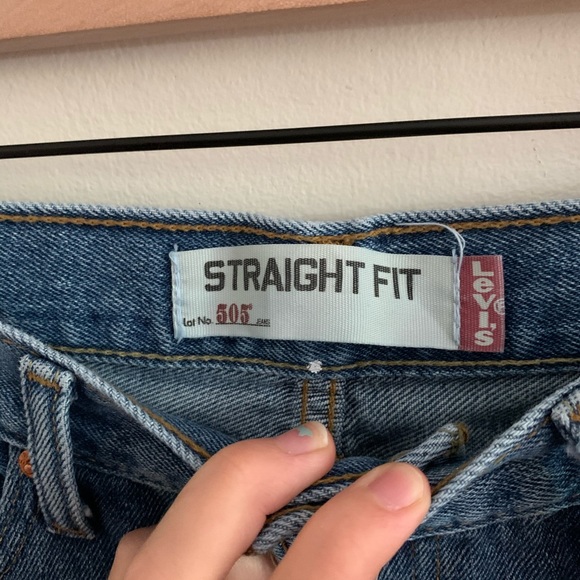 Levi’s • mens 505 straight fit jeans 33x32 unisex - Picture 2 of 5